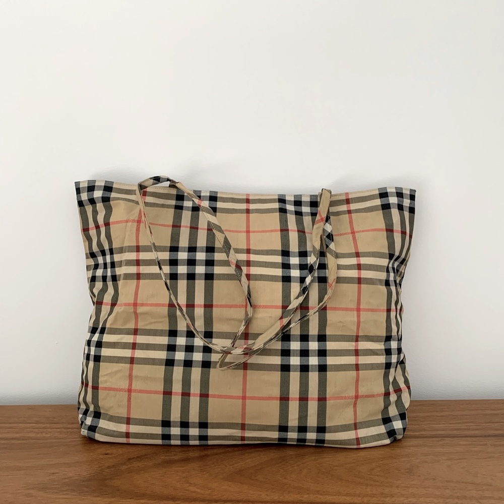 Authentic Burberry London Nova Check tote bag